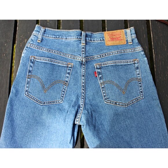 Levi's Women's 550 Vintage 90s "Levi.com" - Relaxed Boot Cut Jeans - Med 28 x 30 - Picture 11 of 12